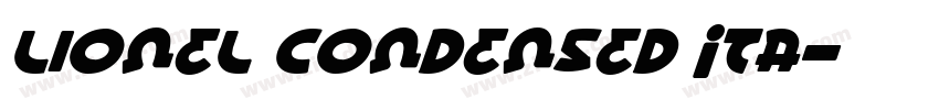 Lionel Condensed Ita字体转换